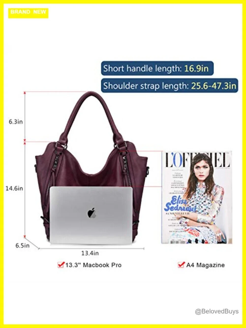 PU Leather Hobo Tote Bag Large Capacity Shoulder Bag with Adjustable Strap